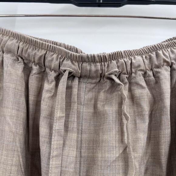 Eskandar Brown Virgin Wool & Silk Pull On Wide Leg Trouser Pants Size 2 - Picture 4 of 6